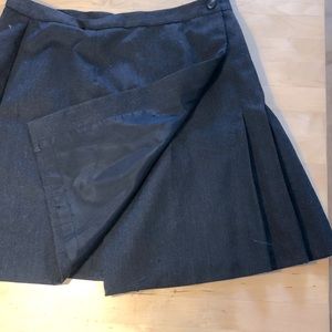 Vintage ‘90s Jacob charcoal grey wool miniskirt